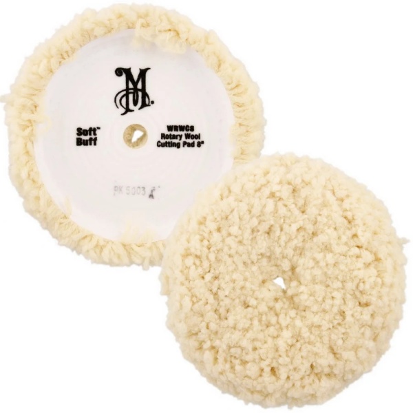 Blana Polish Abraziv Meguiar's Soft Buff Rotary Wool Pad 8" WRWC8MG